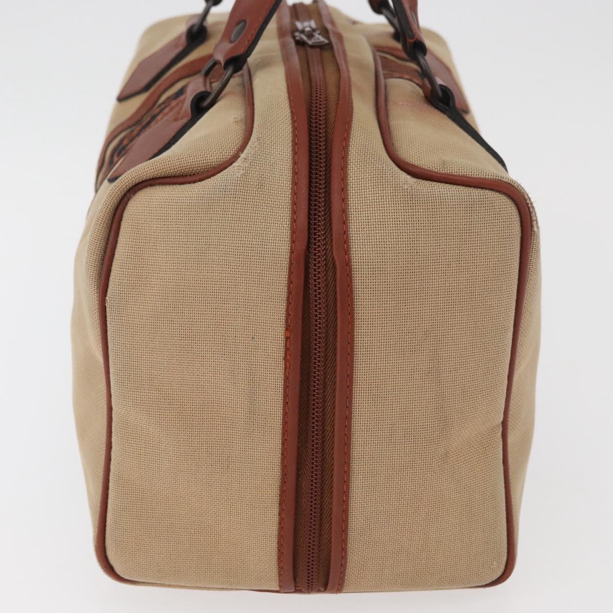 SAINT LAURENT Boston Bag Canvas Brown Auth BA12896