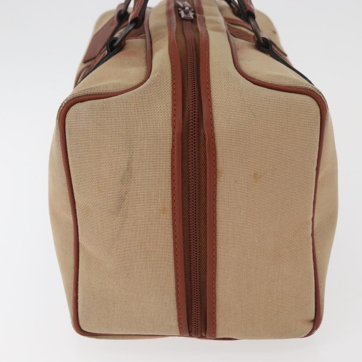 SAINT LAURENT Boston Bag Canvas Brown Auth BA12896