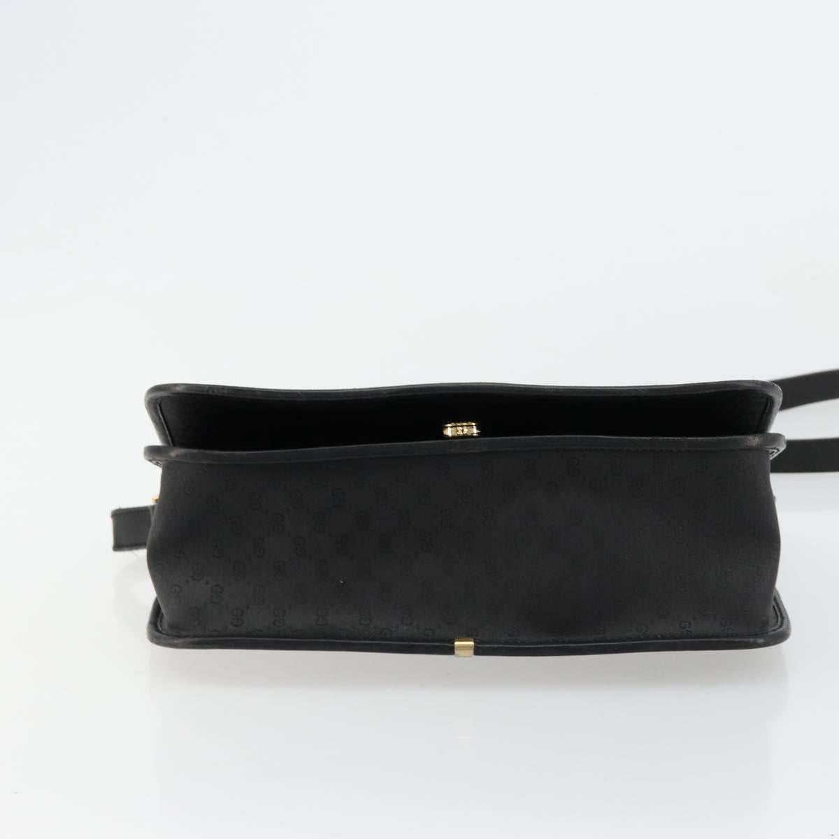GUCCI Micro GG Supreme Web Sherry Line Bag PVC Black 001 904 0915 Auth BA12899