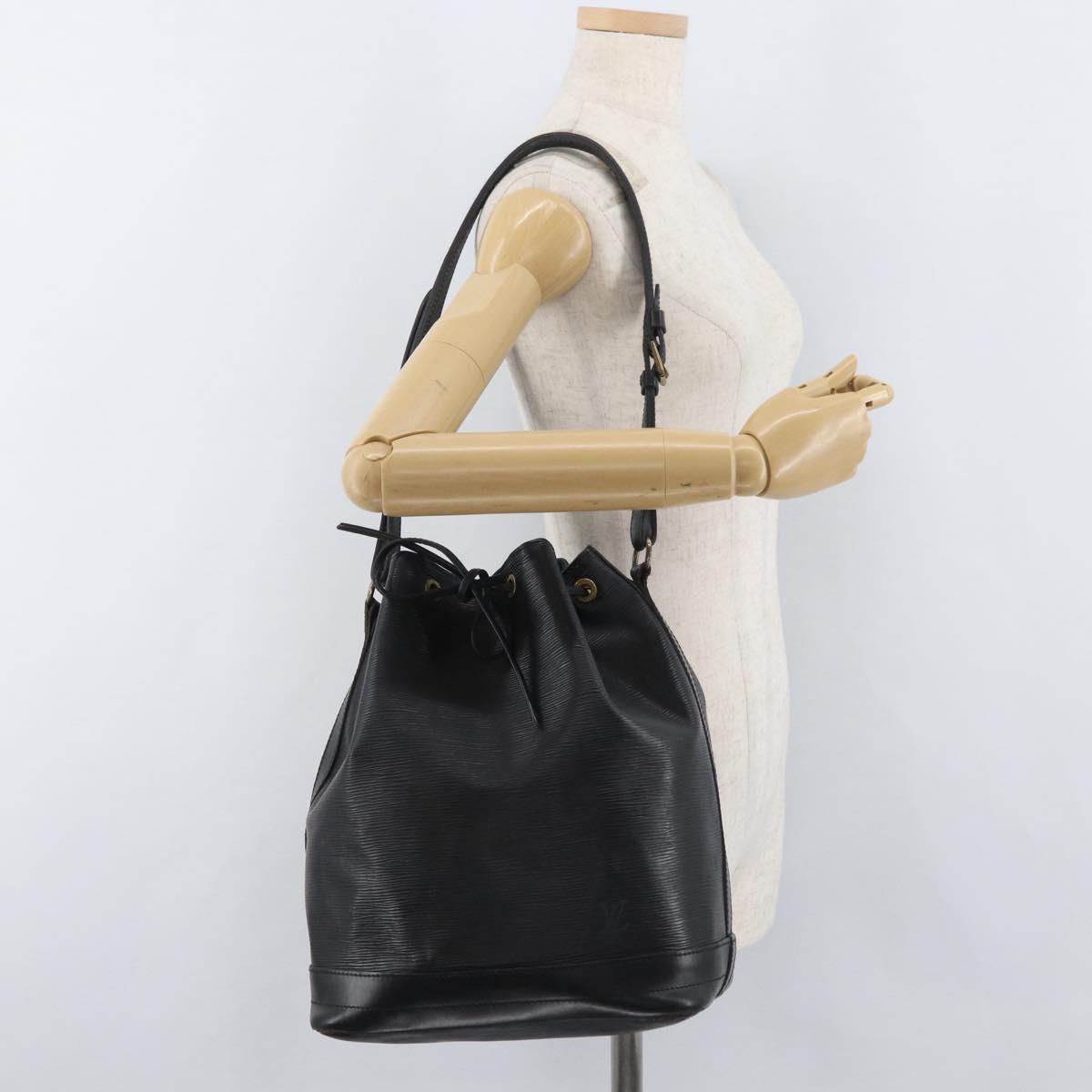 LOUIS VUITTON Epi Noe Shoulder Bag Black M44002 LV Auth BA12901