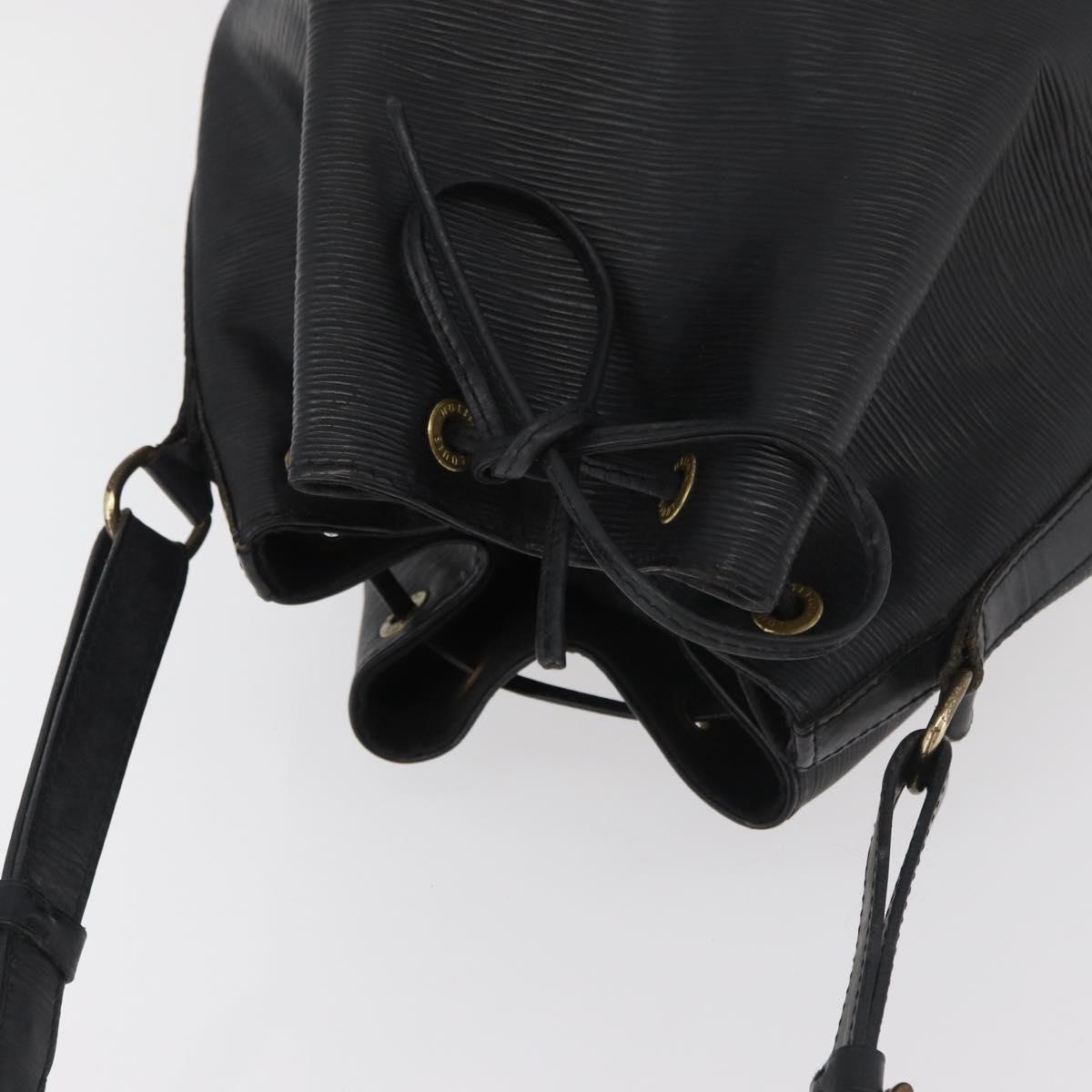 LOUIS VUITTON Epi Noe Shoulder Bag Black M44002 LV Auth BA12901