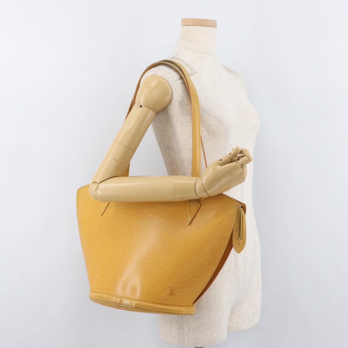 LOUIS VUITTON Epi Saint Jacques Shopping Bag Yellow M52269 LV Auth BA12906
