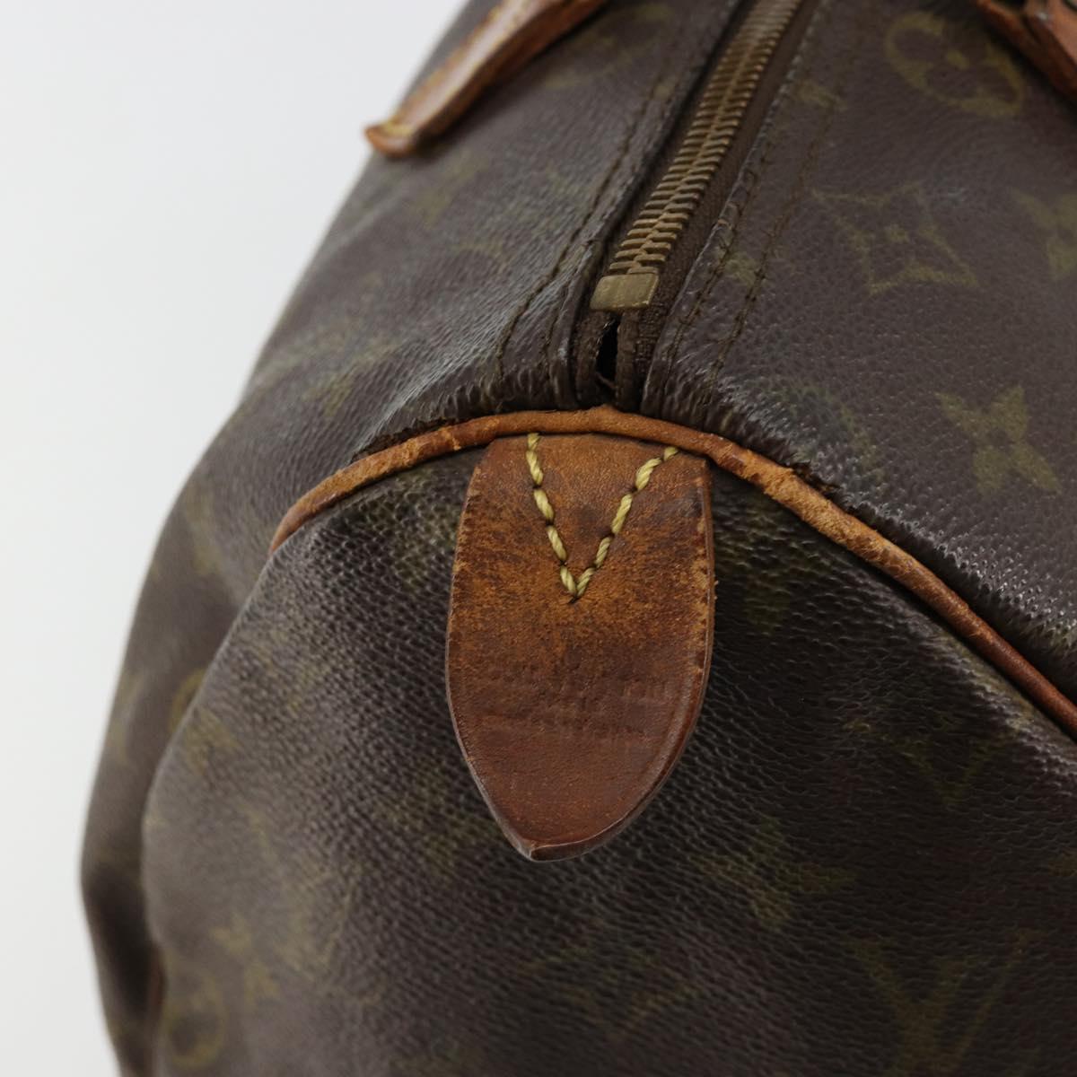 LOUIS VUITTON Monogram Speedy 30 Hand Bag M41526 LV Auth BA12907