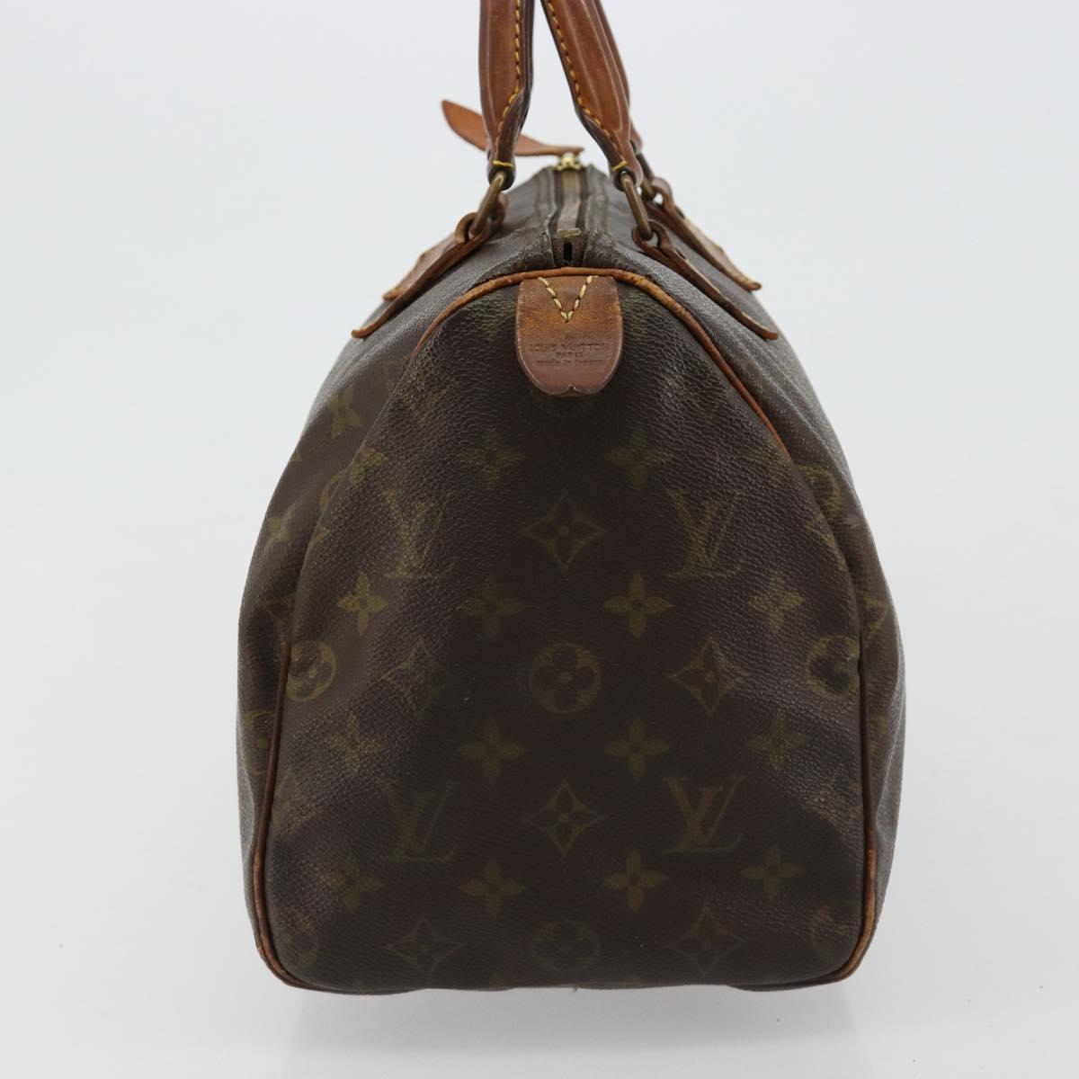 LOUIS VUITTON Monogram Speedy 30 Hand Bag M41526 LV Auth BA12907