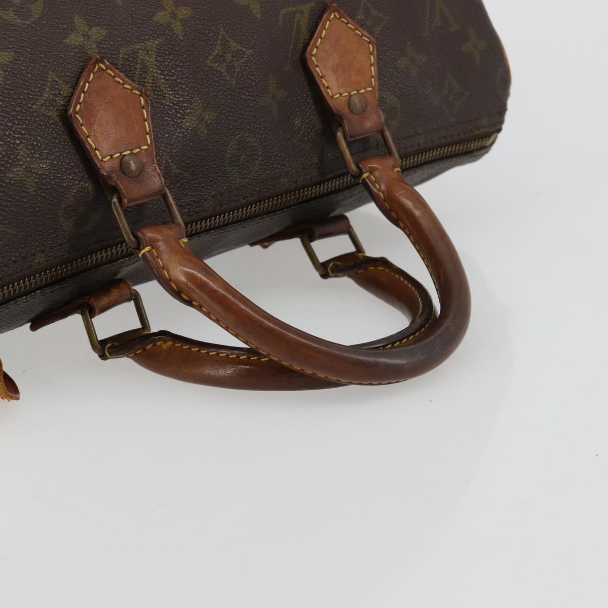 LOUIS VUITTON Monogram Speedy 30 Hand Bag M41526 LV Auth BA12907