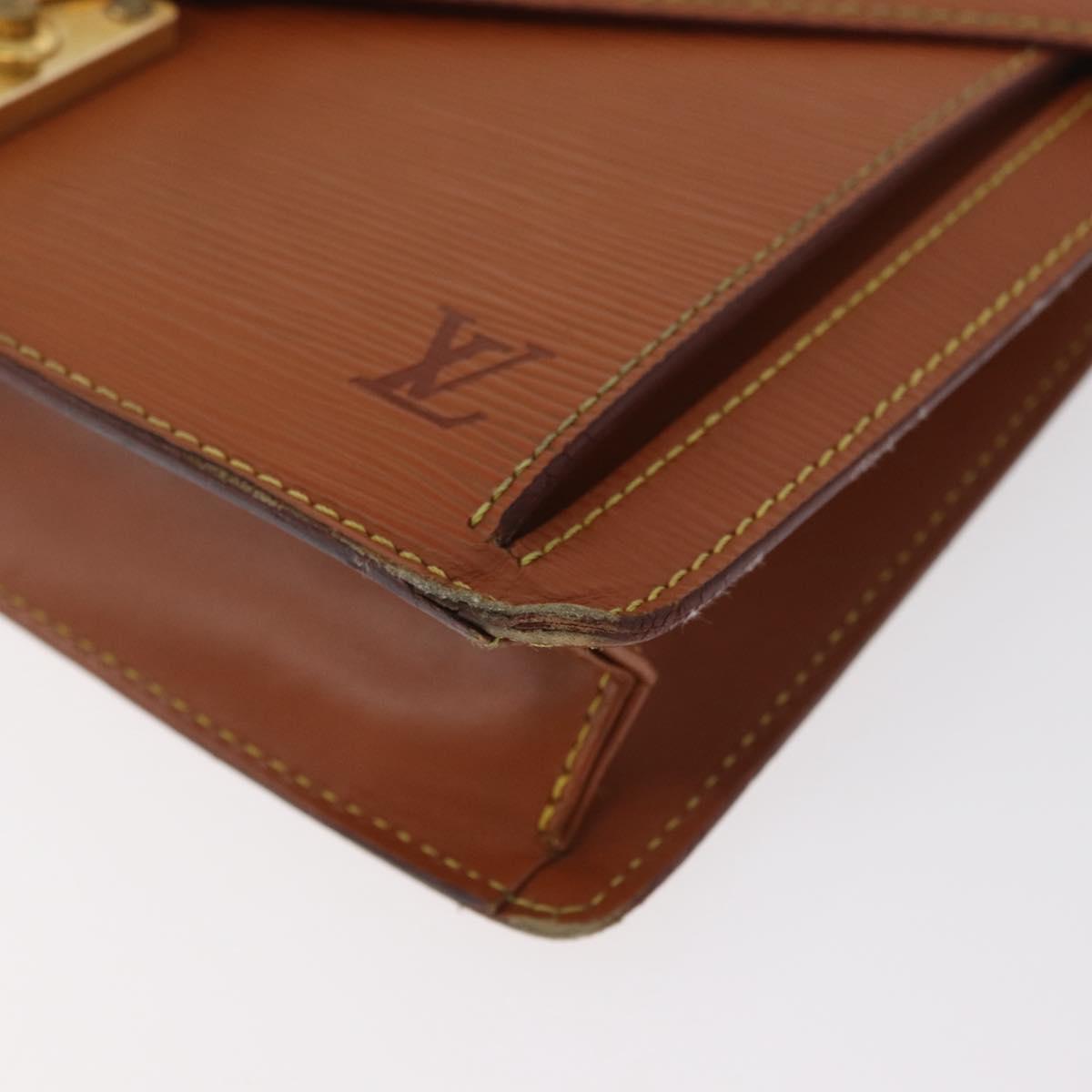 LOUIS VUITTON Epi Serie Dragonne Hand Bag Zipangu Gold M52618 LV Auth BA12910