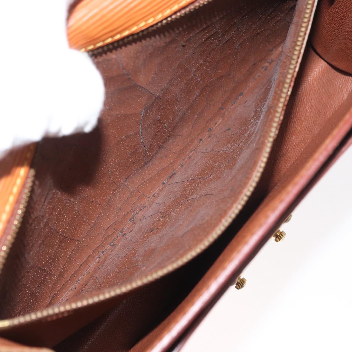 LOUIS VUITTON Epi Serie Dragonne Hand Bag Zipangu Gold M52618 LV Auth BA12910