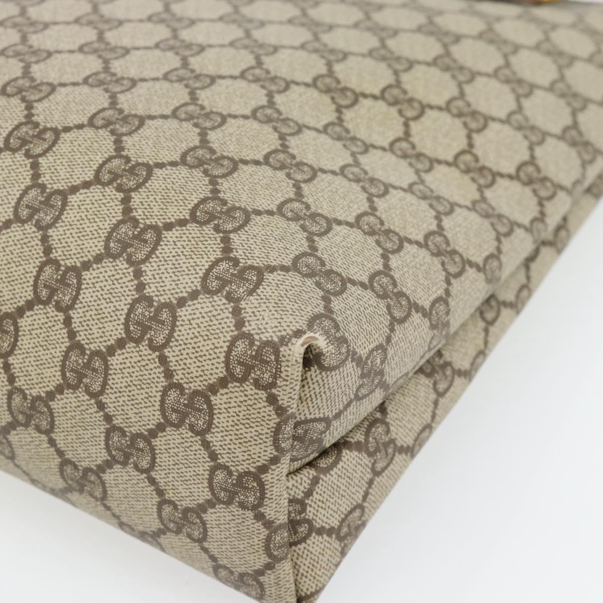 GUCCI GG Supreme Tote Bag PVC Beige Gold 002 39 6130 Auth BA12912