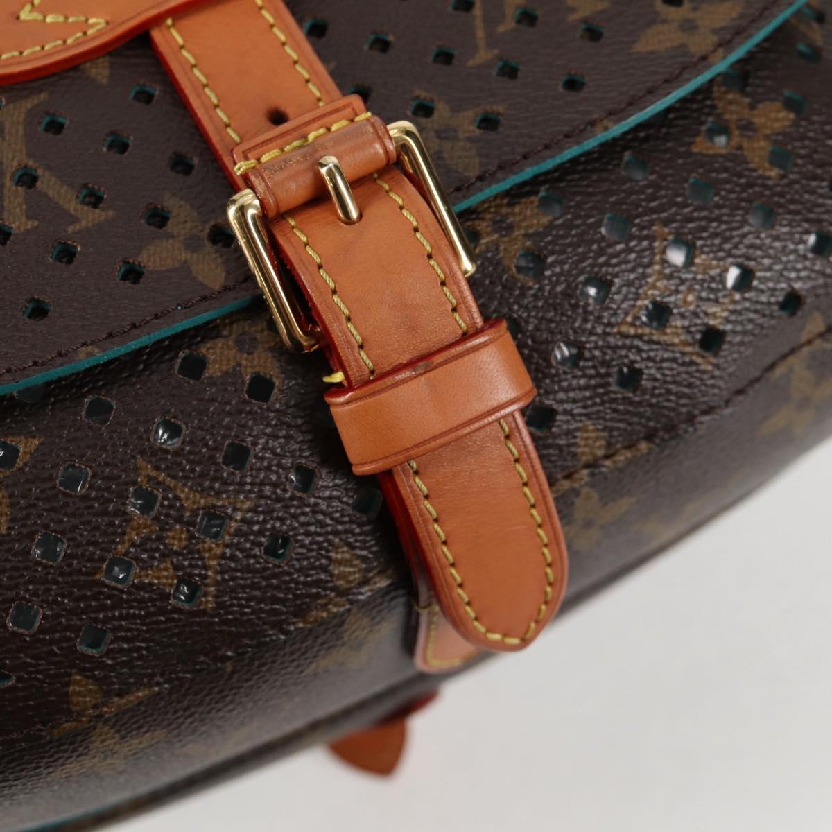 LOUIS VUITTON Monogram Perfo Saumur 30 Shoulder Bag M93998 LV Auth BA1291A