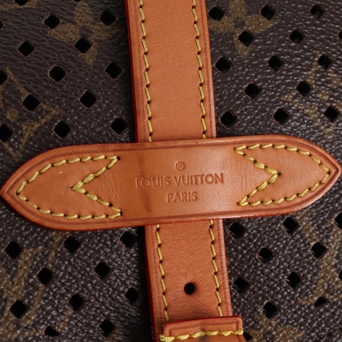 LOUIS VUITTON Monogram Perfo Saumur 30 Shoulder Bag M93998 LV Auth BA1291A