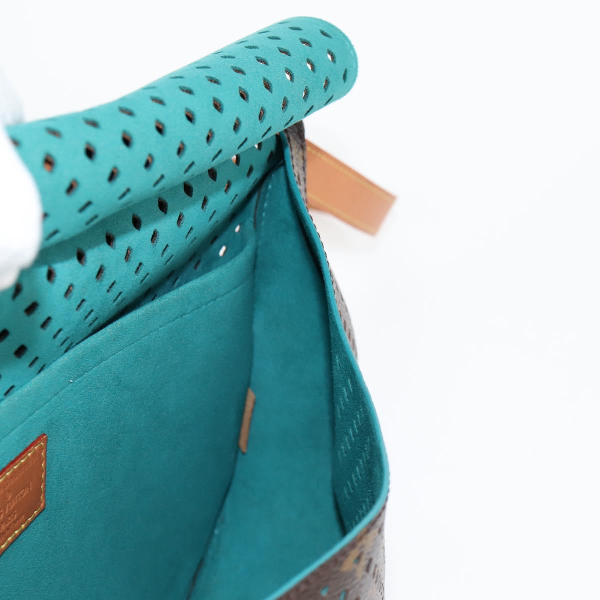 LOUIS VUITTON Monogram Perfo Saumur 30 Shoulder Bag M93998 LV Auth BA1291A