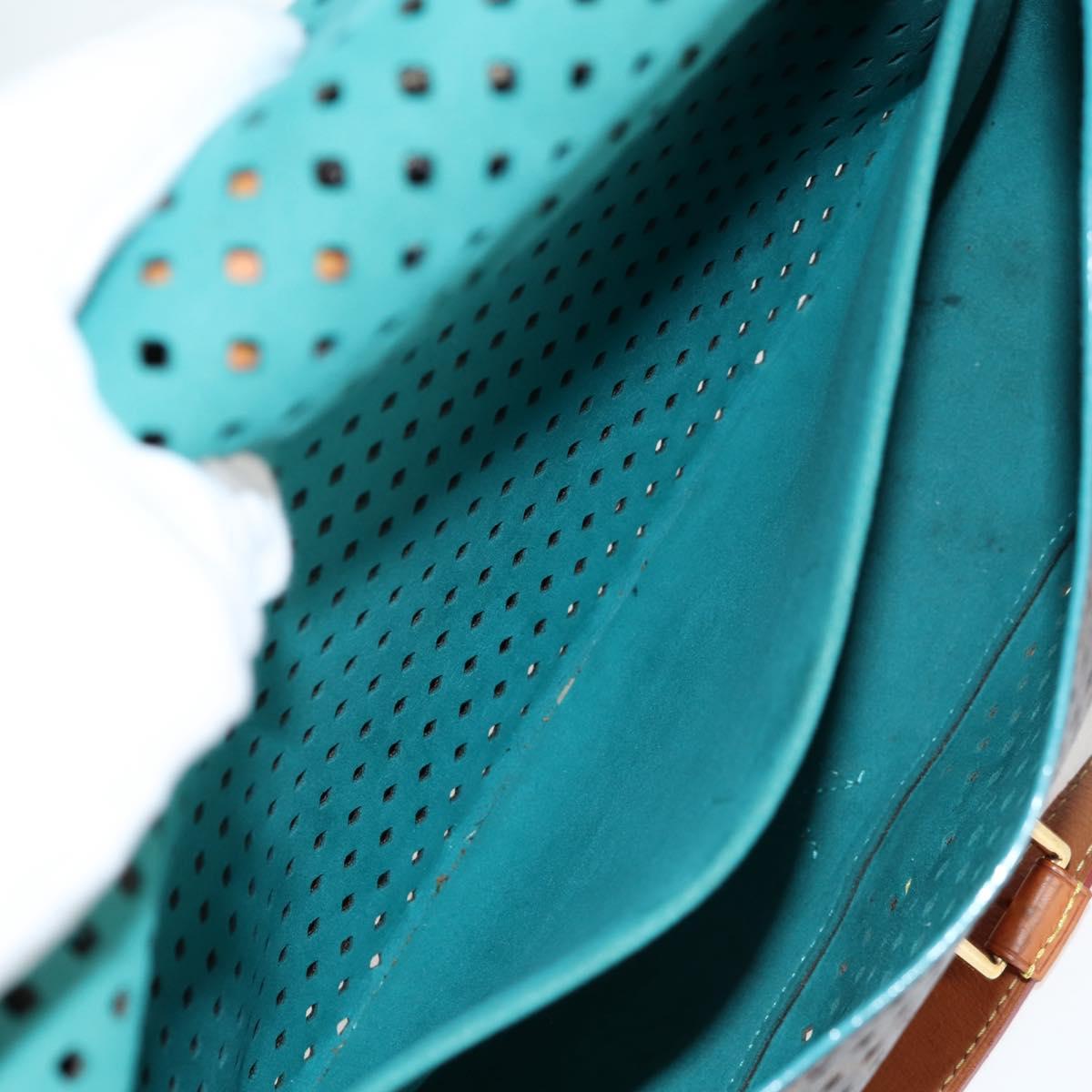 LOUIS VUITTON Monogram Perfo Saumur 30 Shoulder Bag M93998 LV Auth BA1291A