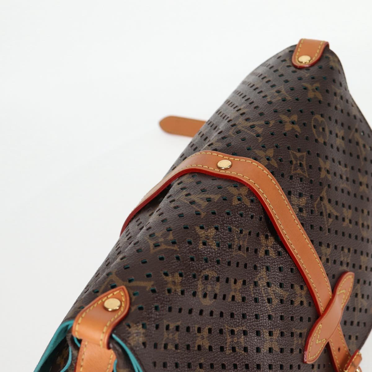 LOUIS VUITTON Monogram Perfo Saumur 30 Shoulder Bag M93998 LV Auth BA1291A