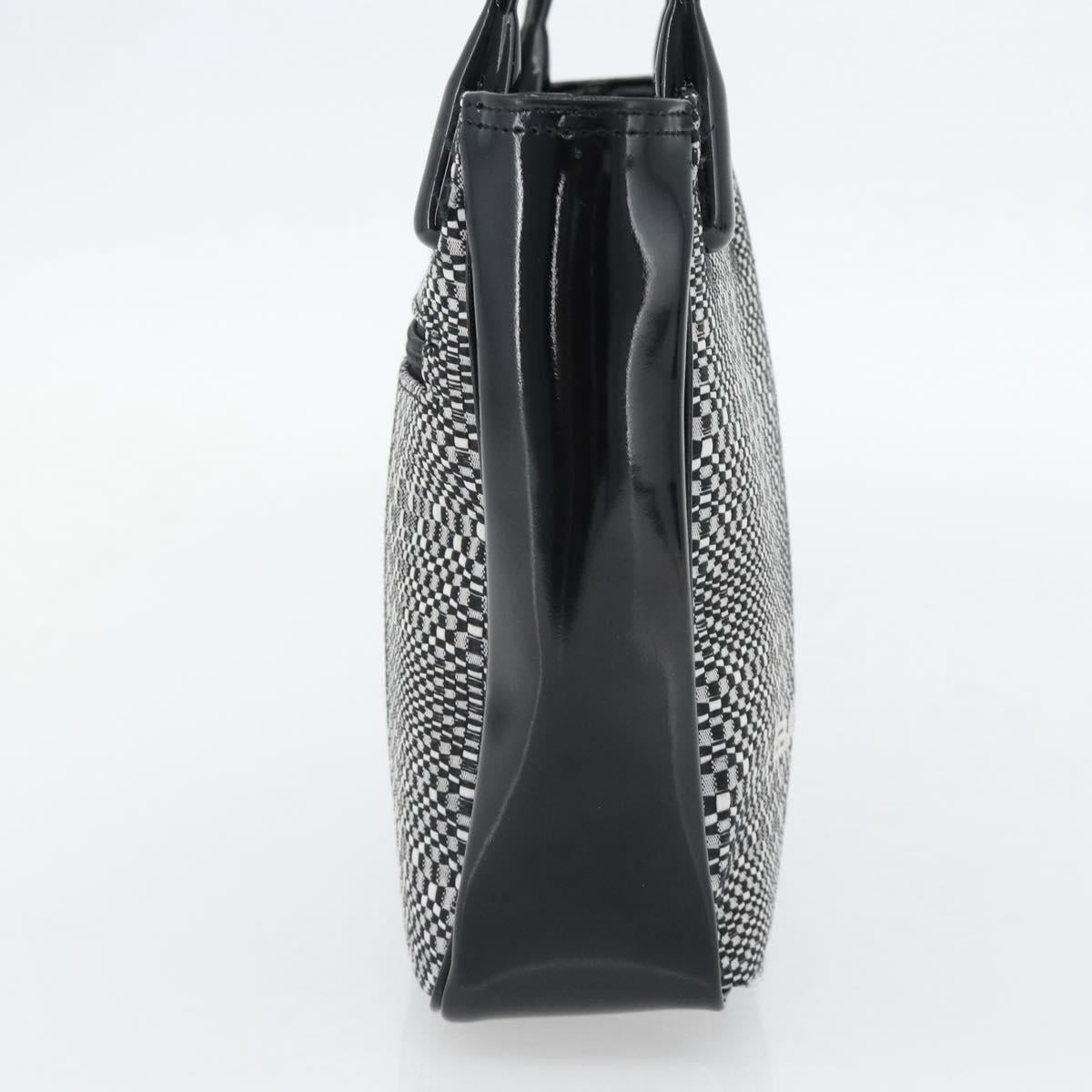 BALENCIAGA Hand Bag Canvas Gray Silver Auth BA12932