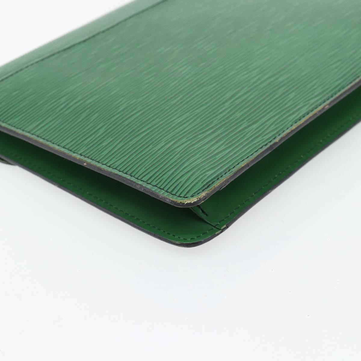LOUIS VUITTON Epi Montaigne 27 Clutch Bag Green M52654 LV Auth BA12957