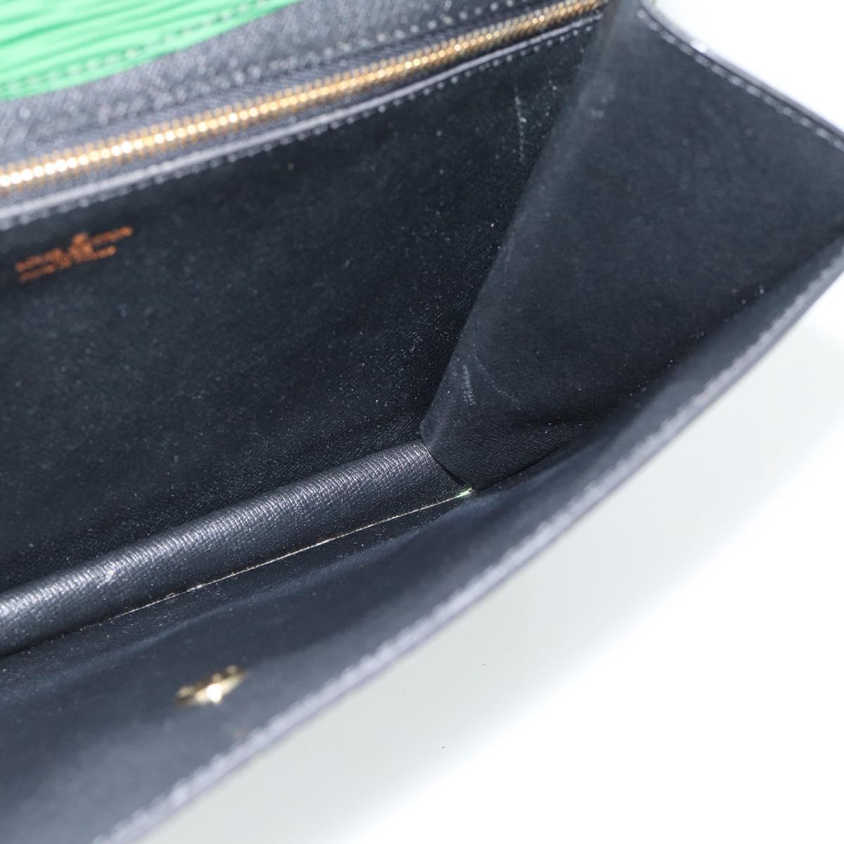 LOUIS VUITTON Epi Montaigne 27 Clutch Bag Green M52654 LV Auth BA12957