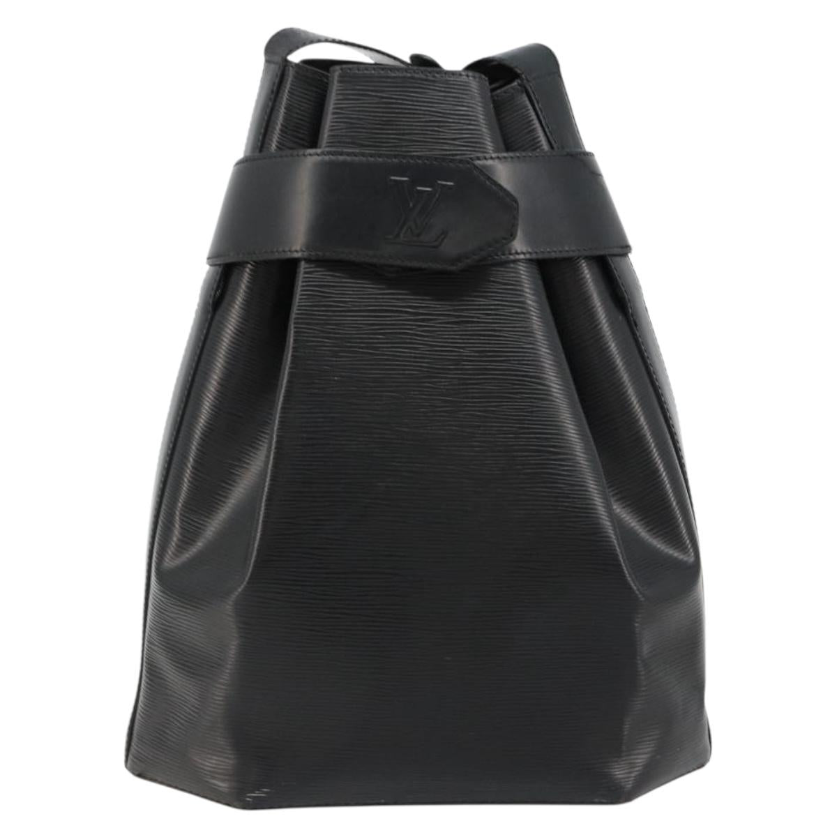 LOUIS VUITTON Epi Sac Depaule GM Shoulder Bag Black M80155 LV Auth BA12958