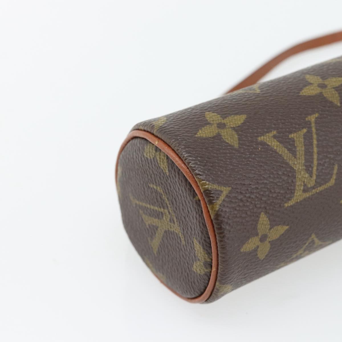 LOUIS VUITTON Monogram Papillon Pouch LV Auth BA12961