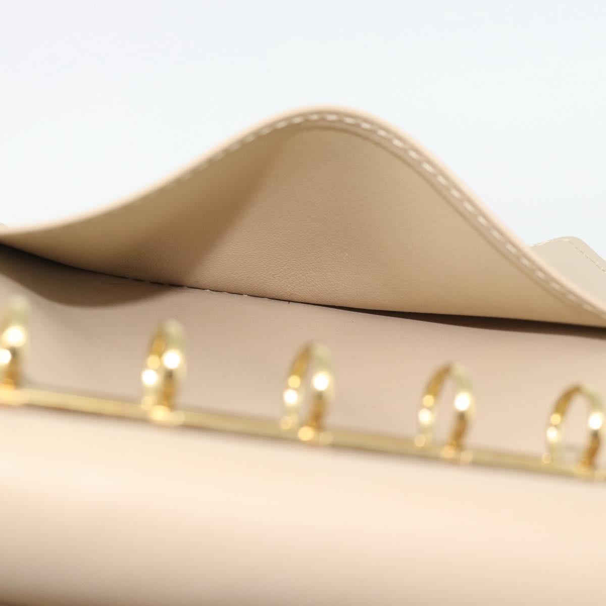 LOUIS VUITTON Vernis Agenda PM Day Planner Cover Beige R21001 LV Auth BA12970A