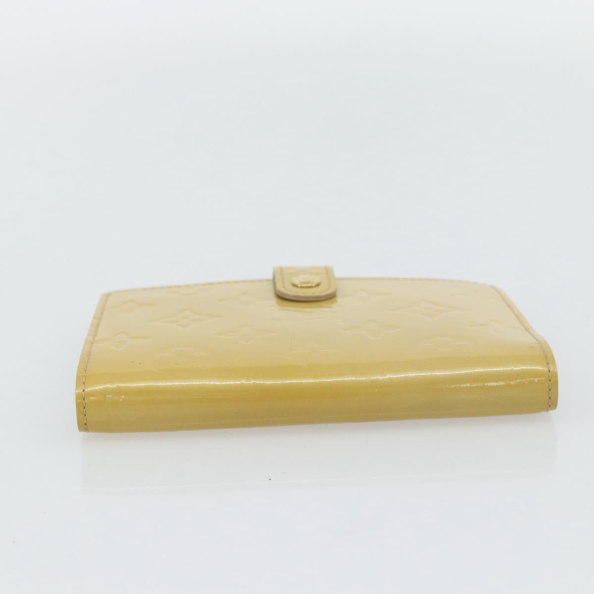 LOUIS VUITTON Vernis Agenda PM Day Planner Cover Beige R21001 LV Auth BA12970A