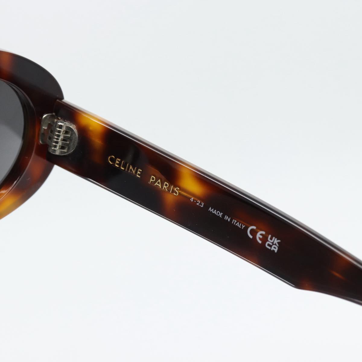 CELINE Triomphe Sunglasses plastic Brown Auth BA12972M