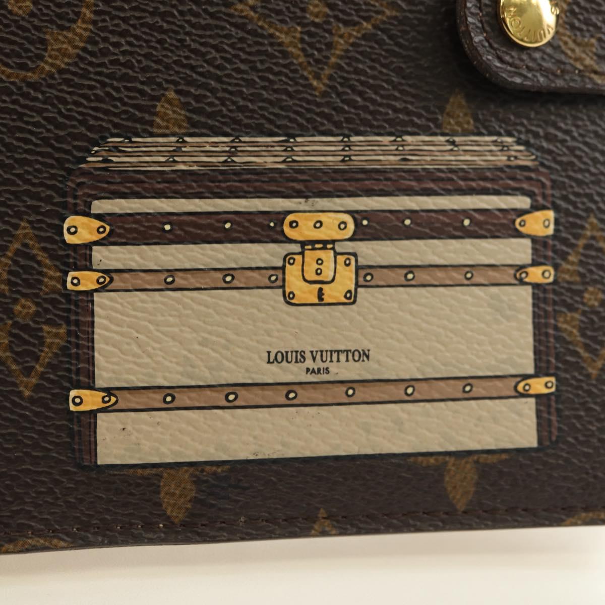 LOUIS VUITTON Monogram Trunk Agenda PM Day Planner Cover R20028 LV Auth BA12979V
