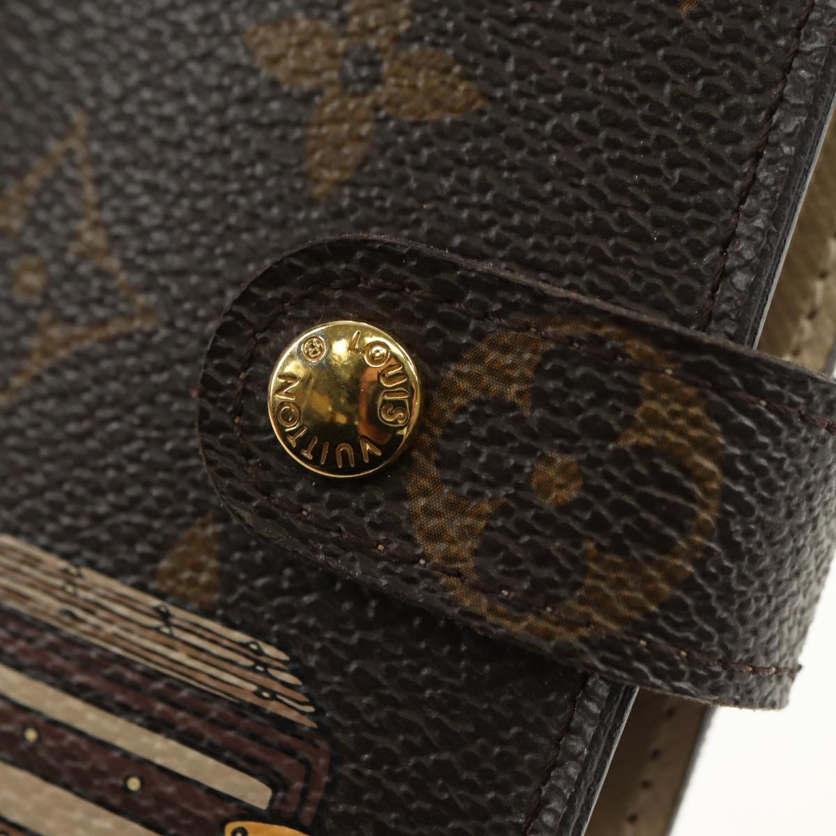 LOUIS VUITTON Monogram Trunk Agenda PM Day Planner Cover R20028 LV Auth BA12979V