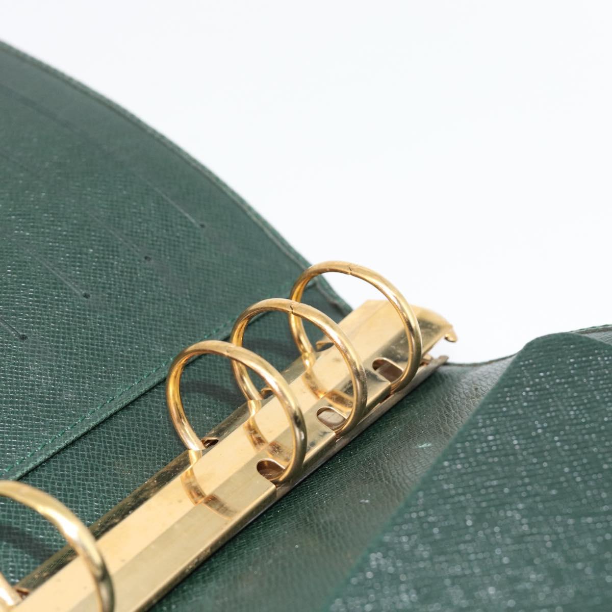 LOUIS VUITTON Taiga Agenda MM Day Planner Cover Epicea R20403 LV Auth BA12981