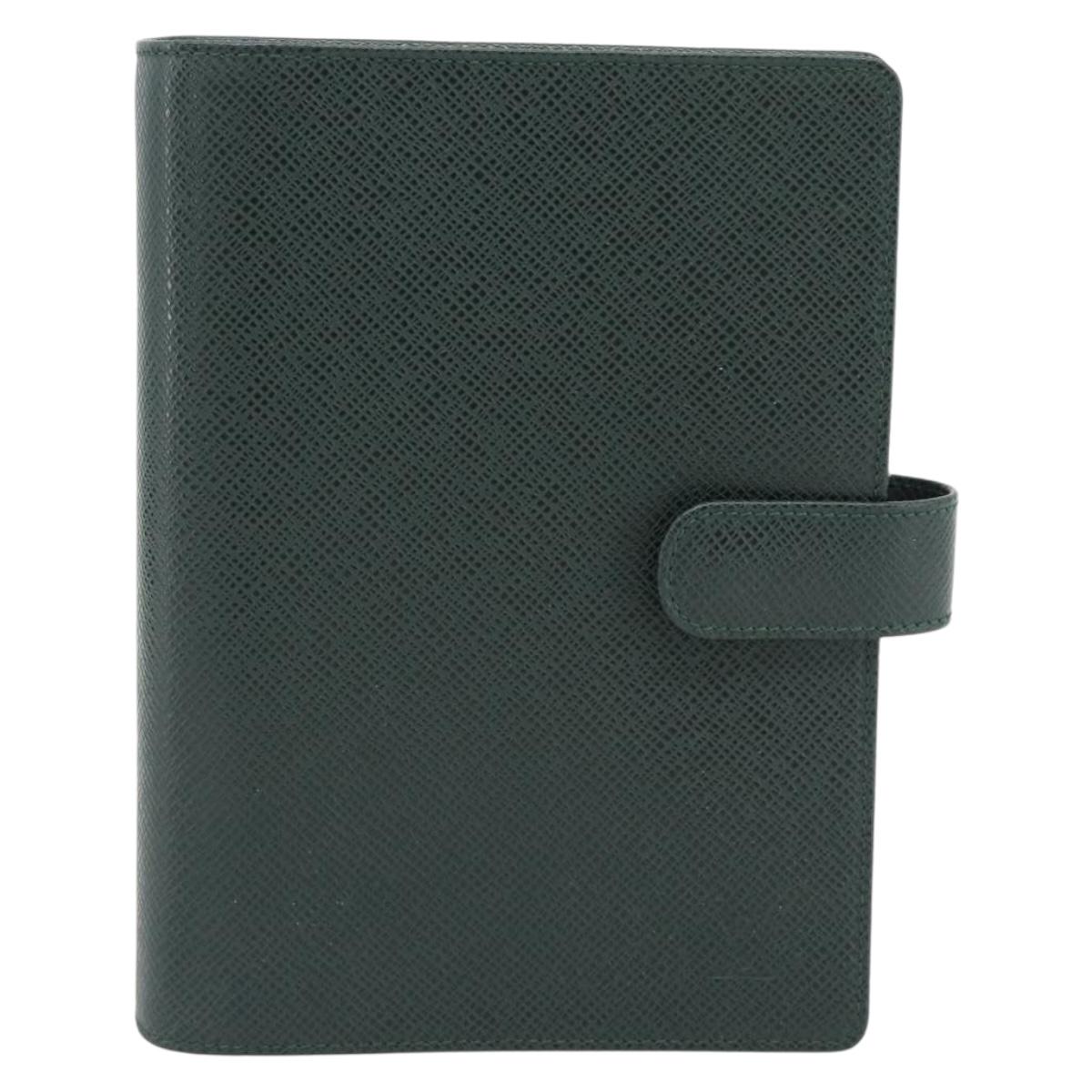 LOUIS VUITTON Taiga Agenda MM Day Planner Cover Epicea R20403 LV Auth BA12981