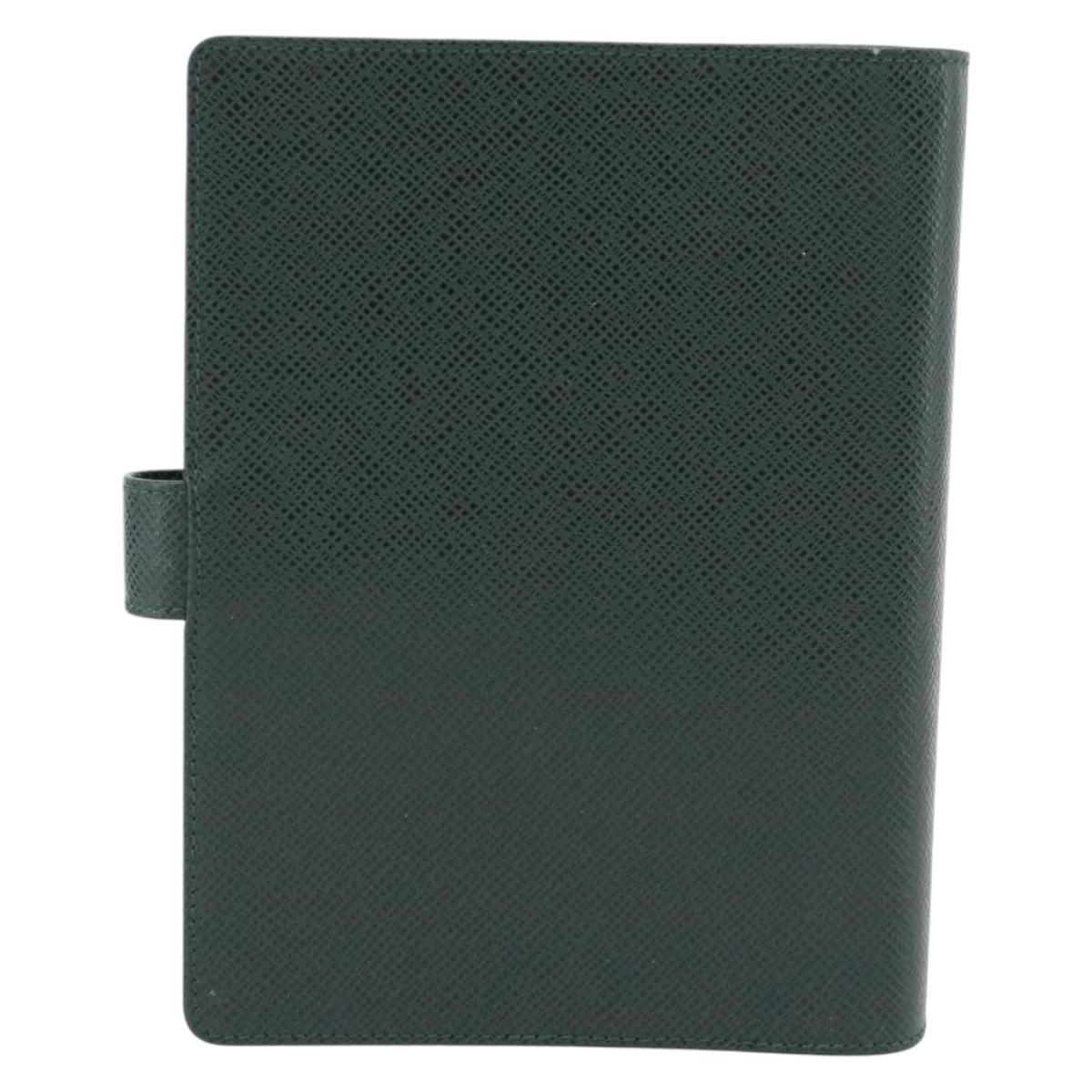 LOUIS VUITTON Taiga Agenda MM Day Planner Cover Epicea R20403 LV Auth BA12981