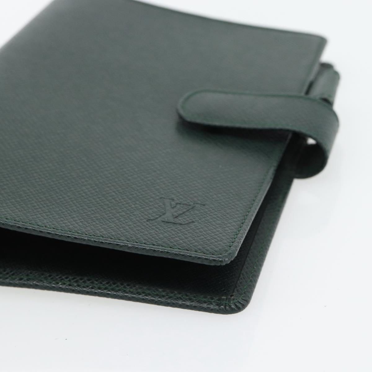 LOUIS VUITTON Taiga Agenda MM Day Planner Cover Epicea R20403 LV Auth BA12981
