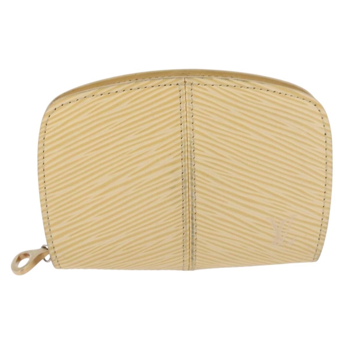 LOUIS VUITTON Epi Porte Monnaie Z Coin Purse Vanilla LV Auth BA12983