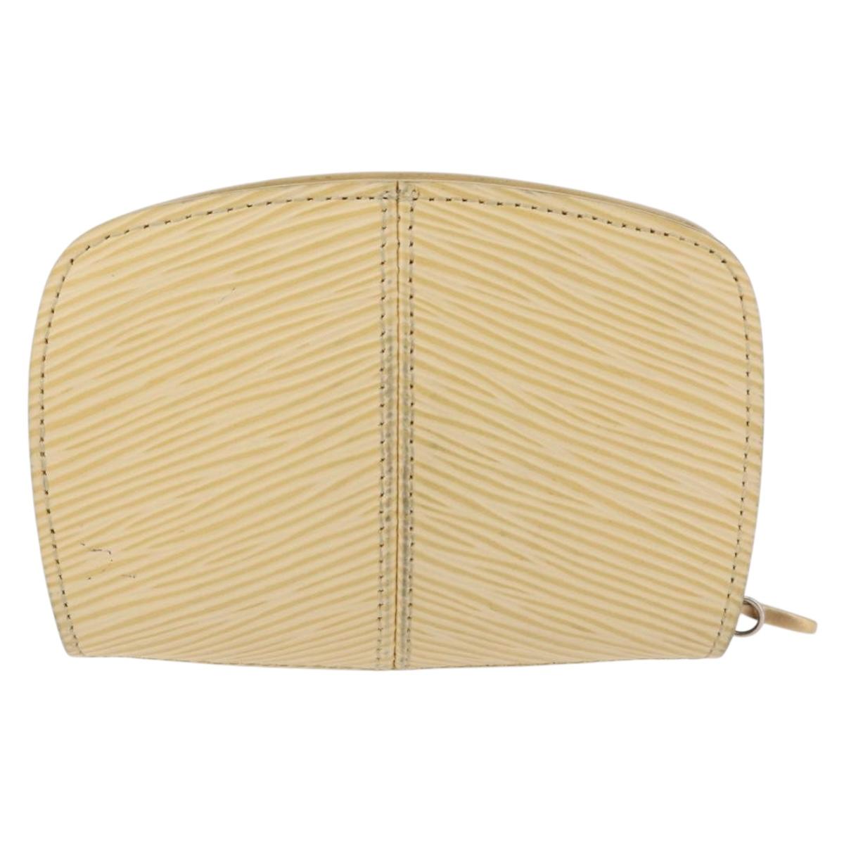 LOUIS VUITTON Epi Porte Monnaie Z Coin Purse Vanilla LV Auth BA12983