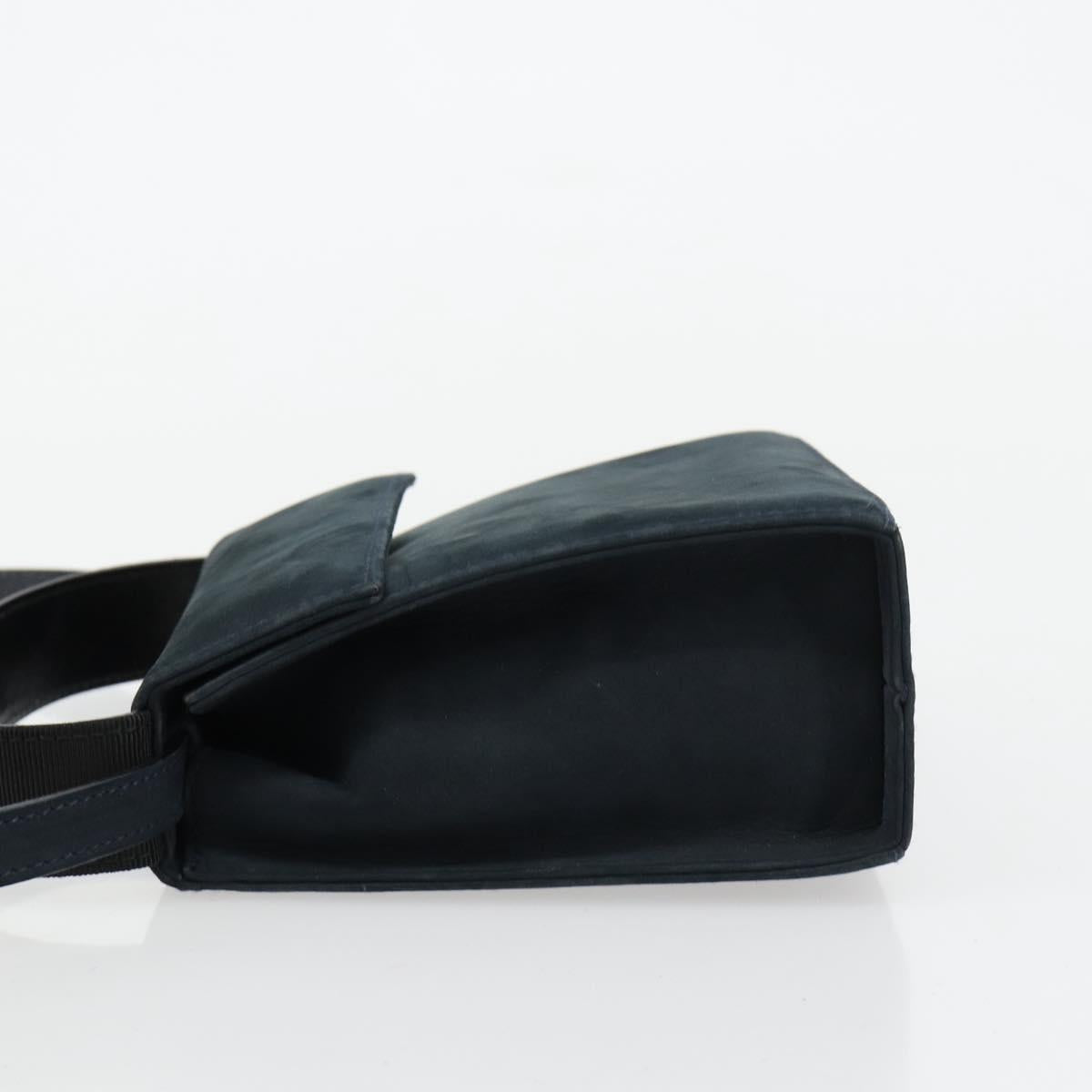 Salvatore Ferragamo Vala Hand Bag Suede 2way Auth BA12994A
