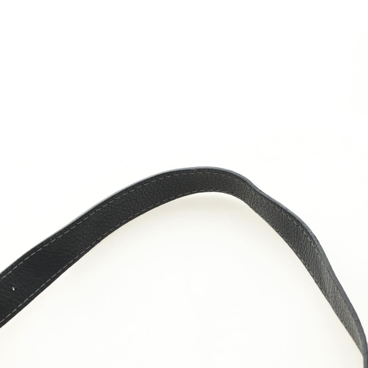 Chloe Paddington Shoulder Bag Leather Black Gold Silver Auth BA12997M