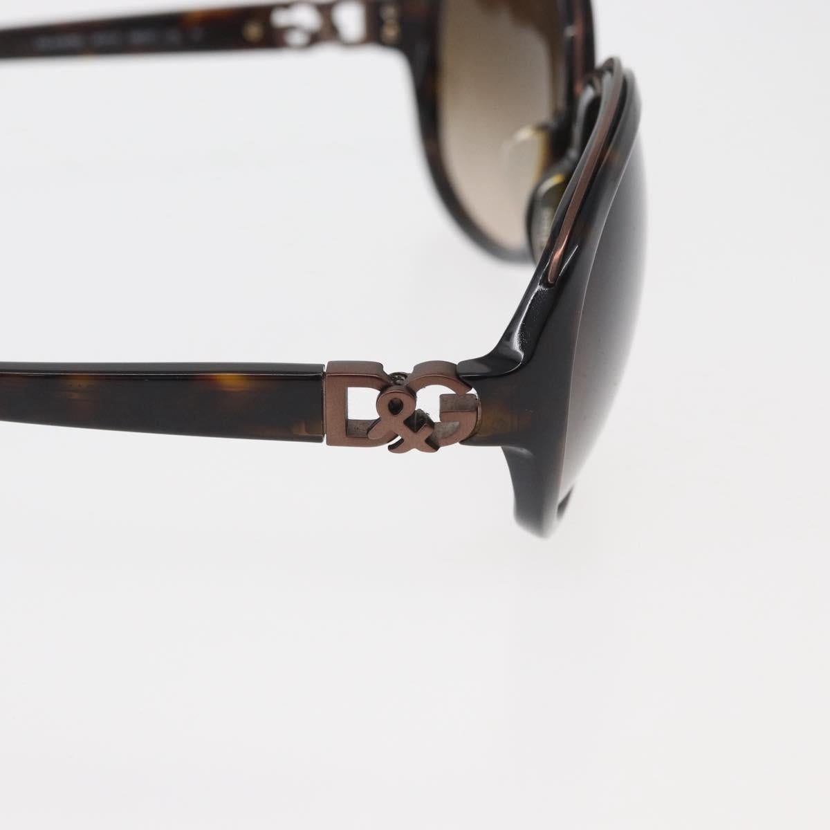 DOLCE&GABBANA Sunglasses plastic Brown Auth BA13000A