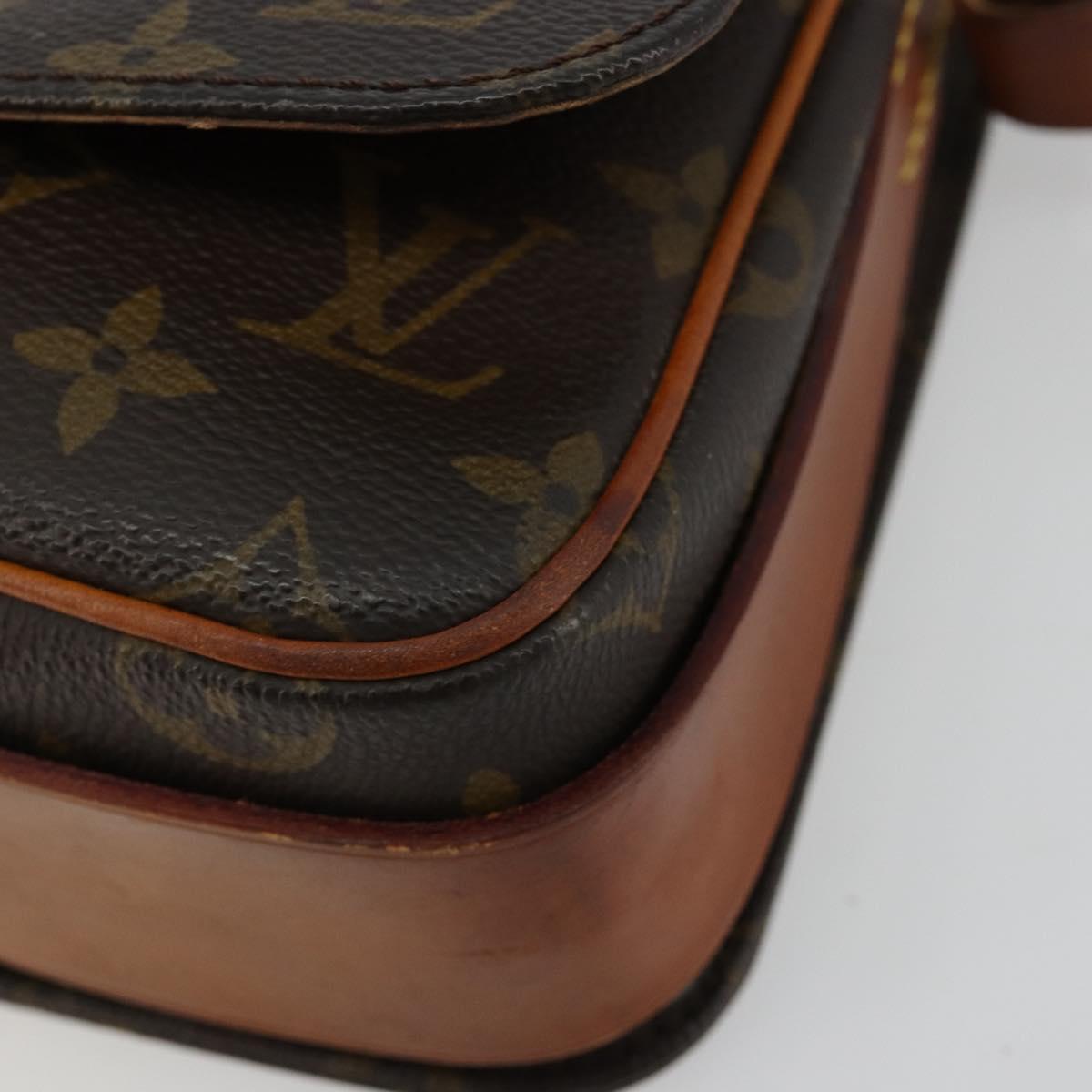 LOUIS VUITTON Monogram Cartouchiere MM Shoulder Bag M51253 LV Auth BA13002
