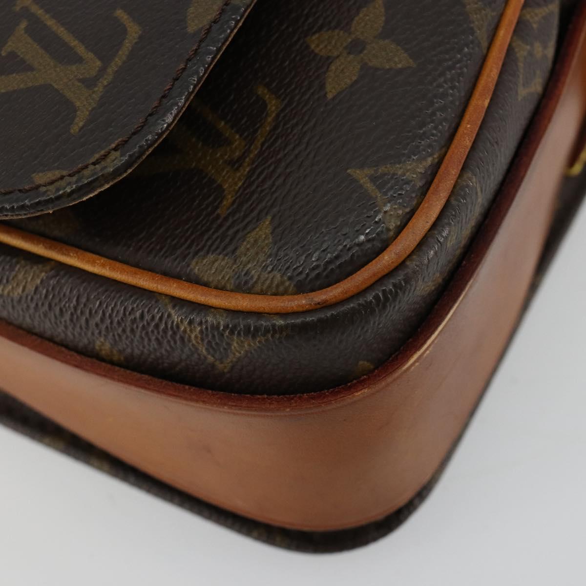 LOUIS VUITTON Monogram Cartouchiere MM Shoulder Bag M51253 LV Auth BA13002