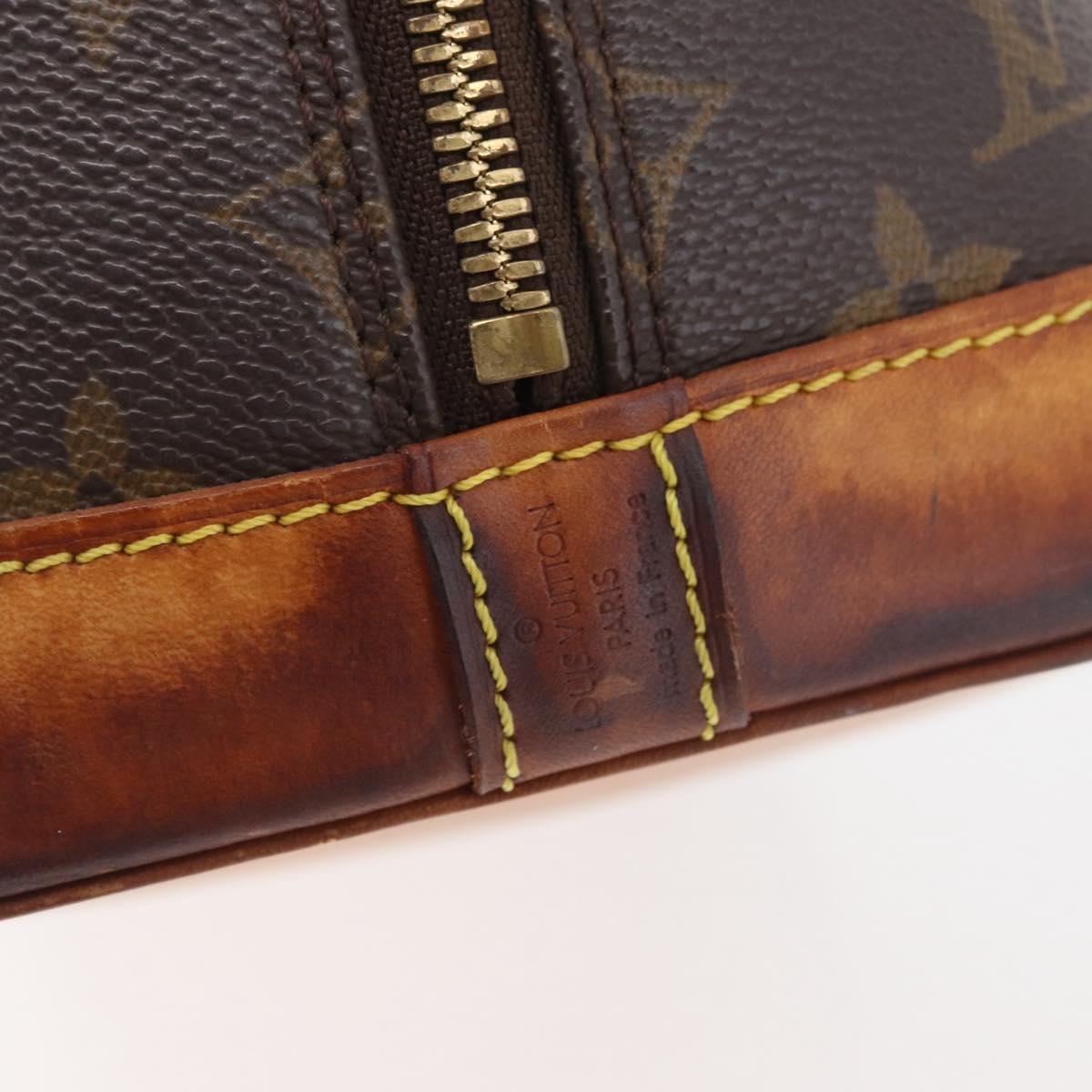 LOUIS VUITTON Monogram Alma Hand Bag M51130 LV Auth BA13011