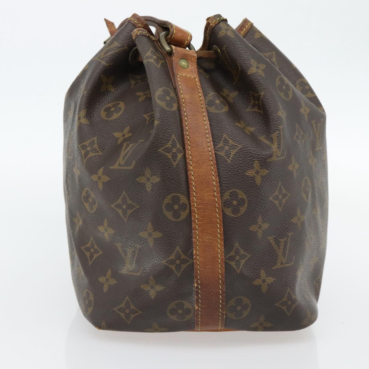 LOUIS VUITTON Monogram Petit Noe Shoulder Bag M42226 LV Auth BA13013
