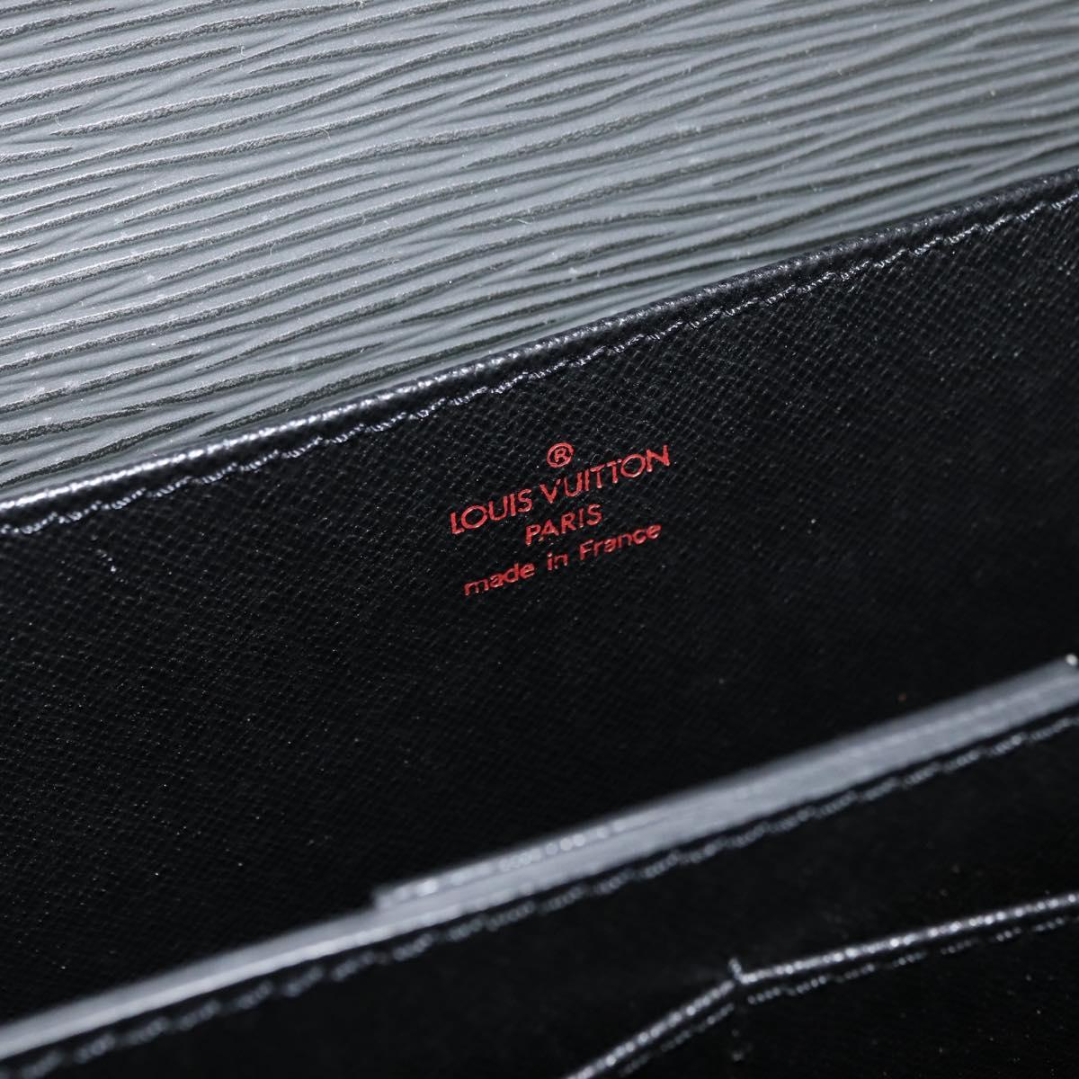 LOUIS VUITTON Epi Serviette Conseiller Business Bag Black M54422 LV Auth BA13021