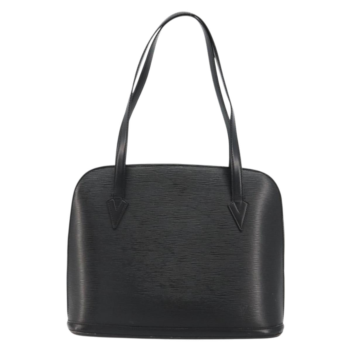 LOUIS VUITTON Epi Lussac Shoulder Bag Black M52282 LV Auth BA13025