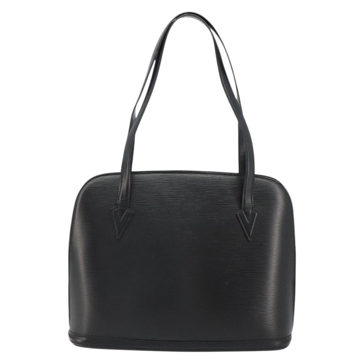 LOUIS VUITTON Epi Lussac Shoulder Bag Black M52282 LV Auth BA13025