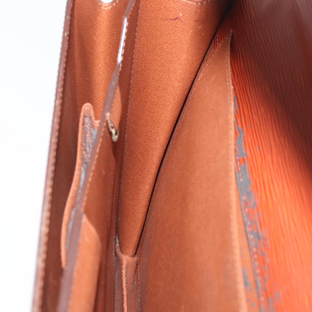 LOUIS VUITTON Epi Serviette Conseiller Briefcase Brown M54423 LV Auth BA13027