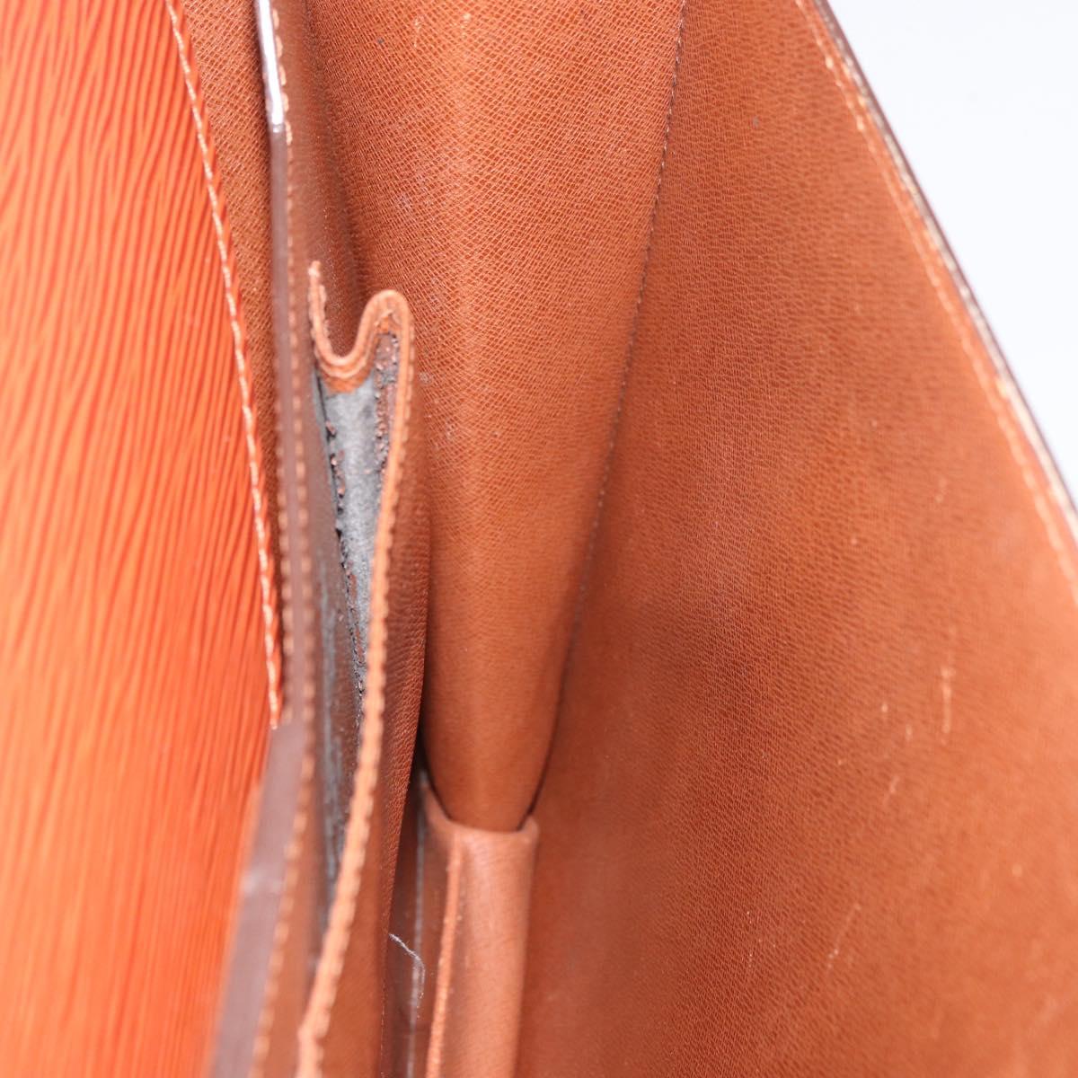 LOUIS VUITTON Epi Serviette Conseiller Briefcase Brown M54423 LV Auth BA13027