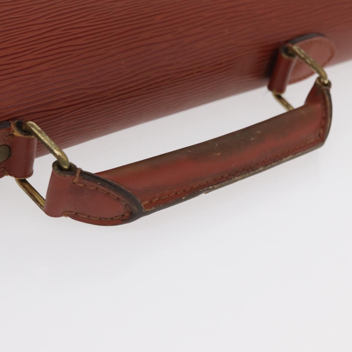 LOUIS VUITTON Epi Serviette Conseiller Briefcase Brown M54423 LV Auth BA13027