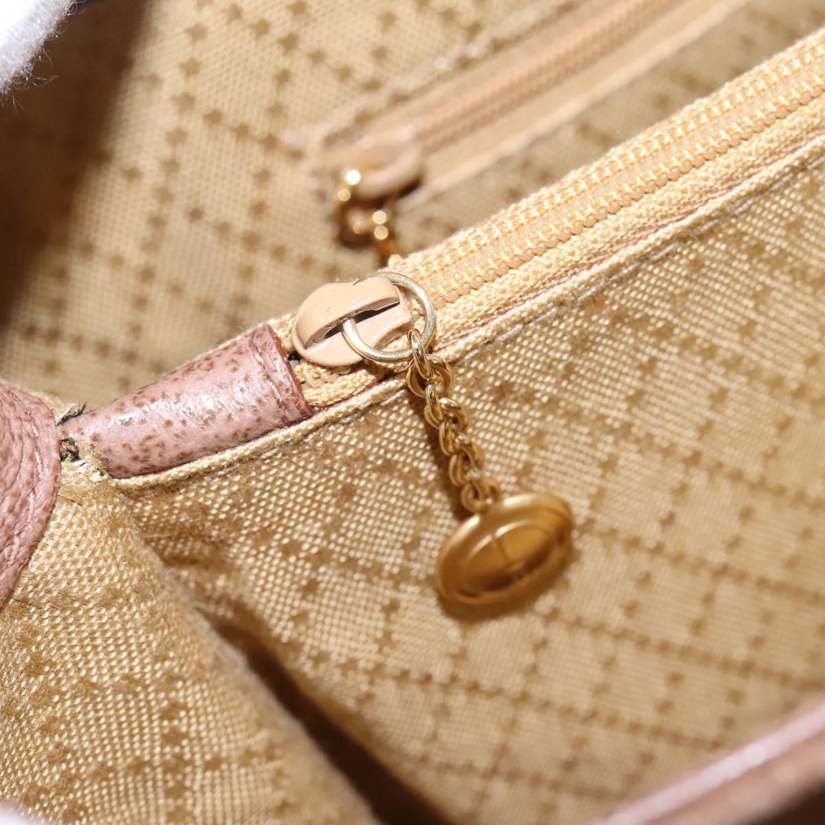 GUCCI Bamboo Hand Bag Suede Brown Gold 002 123 0322 Auth BA1303