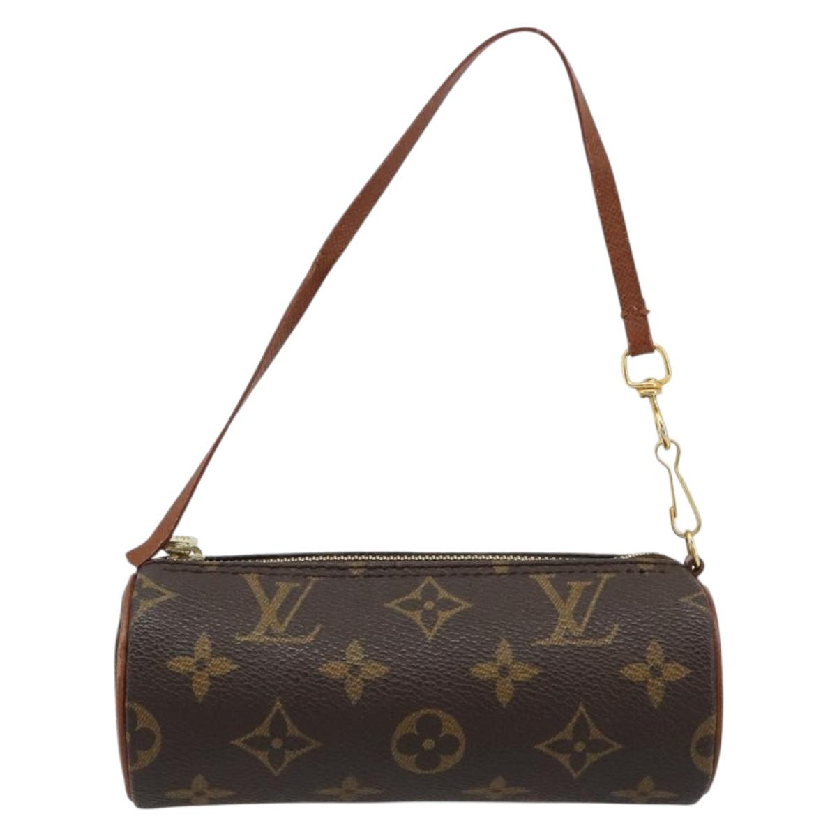 LOUIS VUITTON Monogram Papillon Pouch LV Auth BA13034