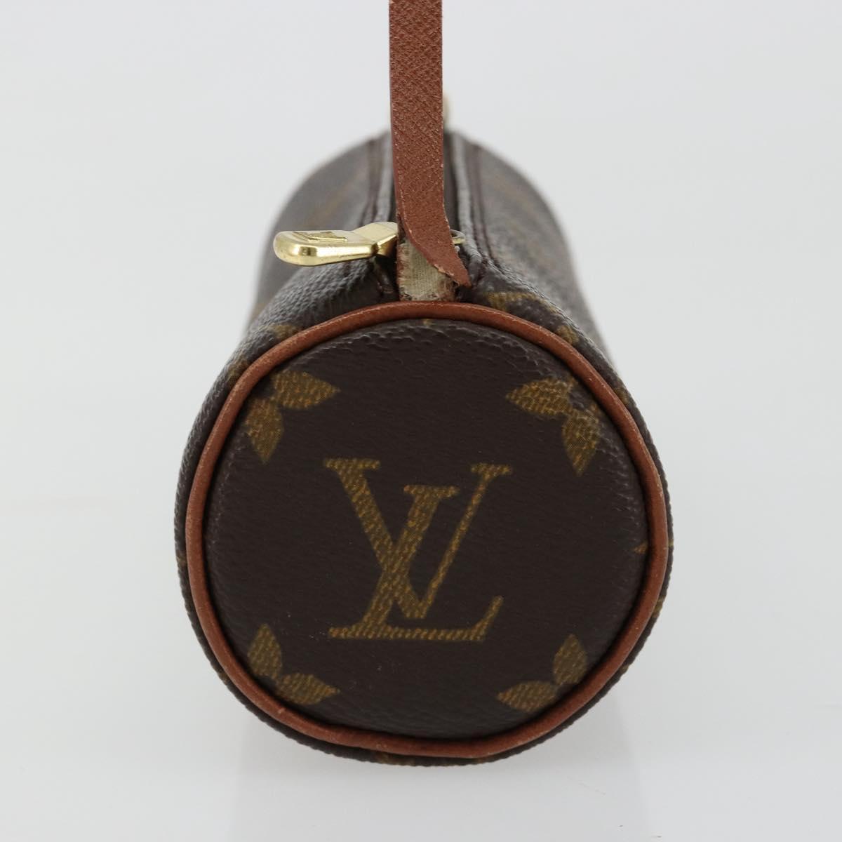 LOUIS VUITTON Monogram Papillon Pouch LV Auth BA13034
