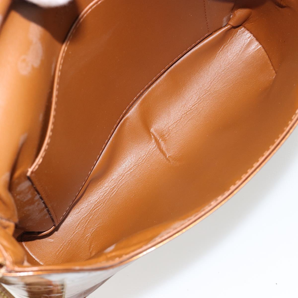 LOUIS VUITTON Monogram Vernis Thompson Street Bag Bronze M91124 LV Auth BA13035
